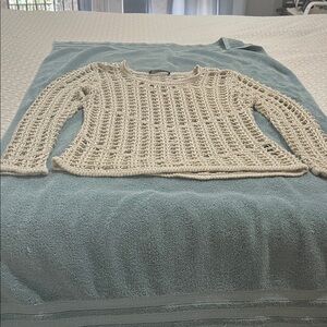 Kerisma Beige Open-Knit Women's Sweater